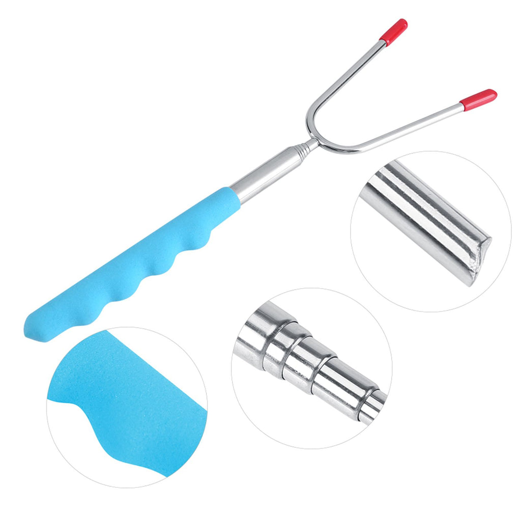 5Pcs Telescoping BBQ Marshmallow Hot Dog Skewers Forks Roasting Sticks Camping