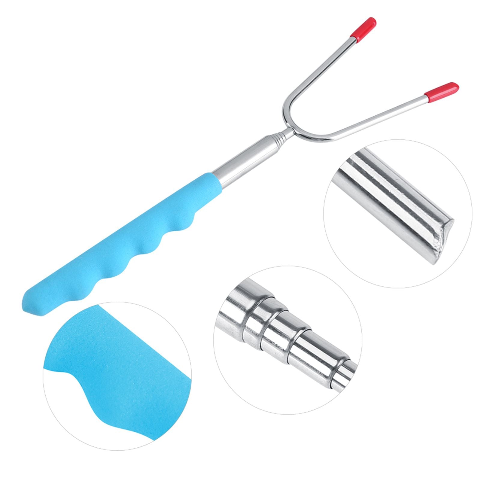 5Pcs Telescoping BBQ Marshmallow Hot Dog Skewers Forks Roasting Sticks Camping