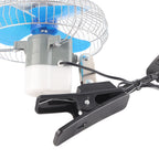12V 25W Mini Portable Auto Vehicle Clip On Cooling Oscillating Fan for Car Truck Dashboard