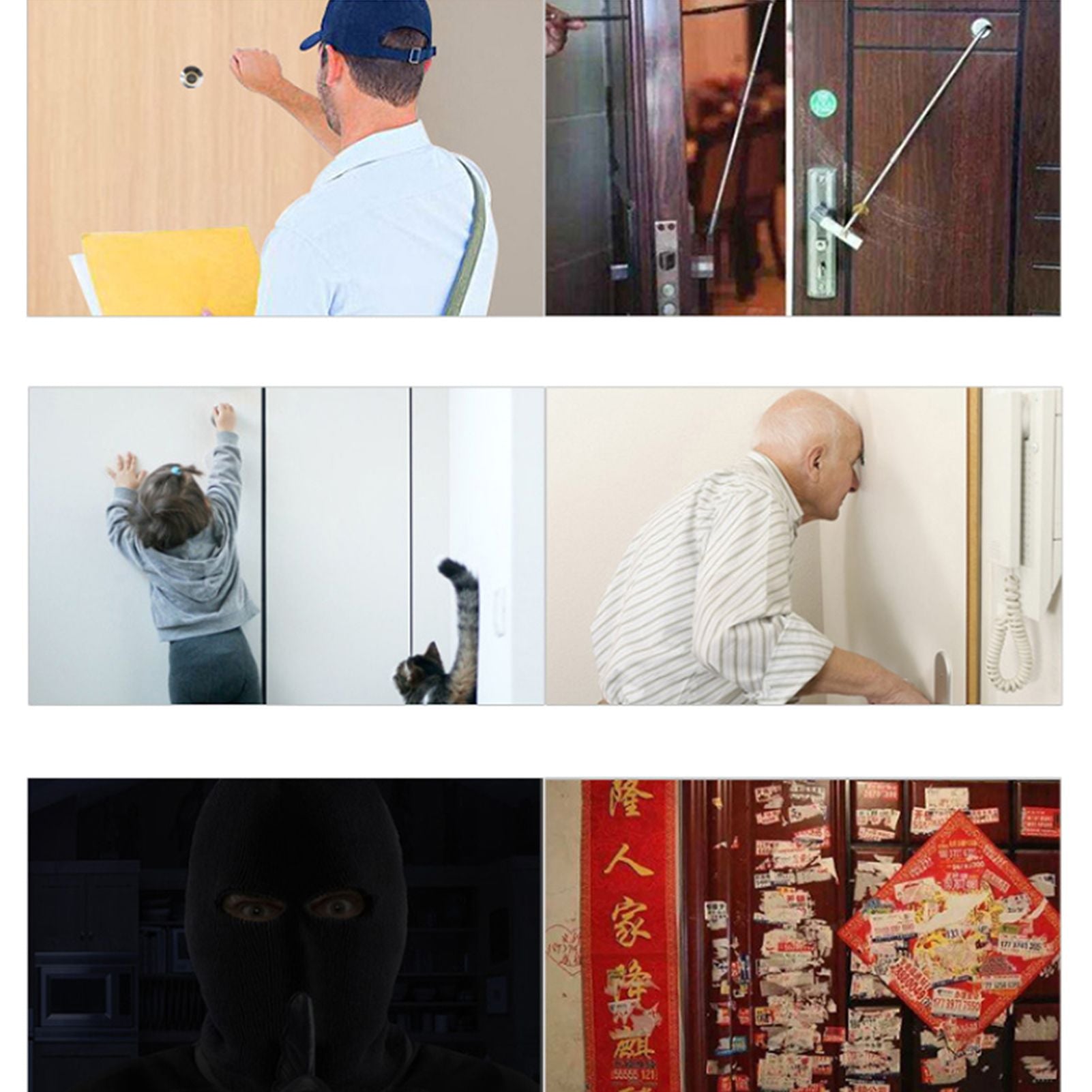 3.5" LCD Digital Video Door Peephole Viewer Camera Home Security System