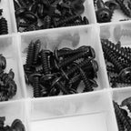 200Pcs Carbon Steel Round Head Self Tapping Screw Tools Accessories Set Screws Kit