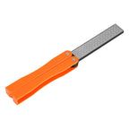Outdoor Camping Folding Double Sided 400/600# Sharpener Stone Whetstone Sharpening Tool(Yellow)