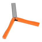 Outdoor Camping Folding Double Sided 400/600# Sharpener Stone Whetstone Sharpening Tool(Yellow)