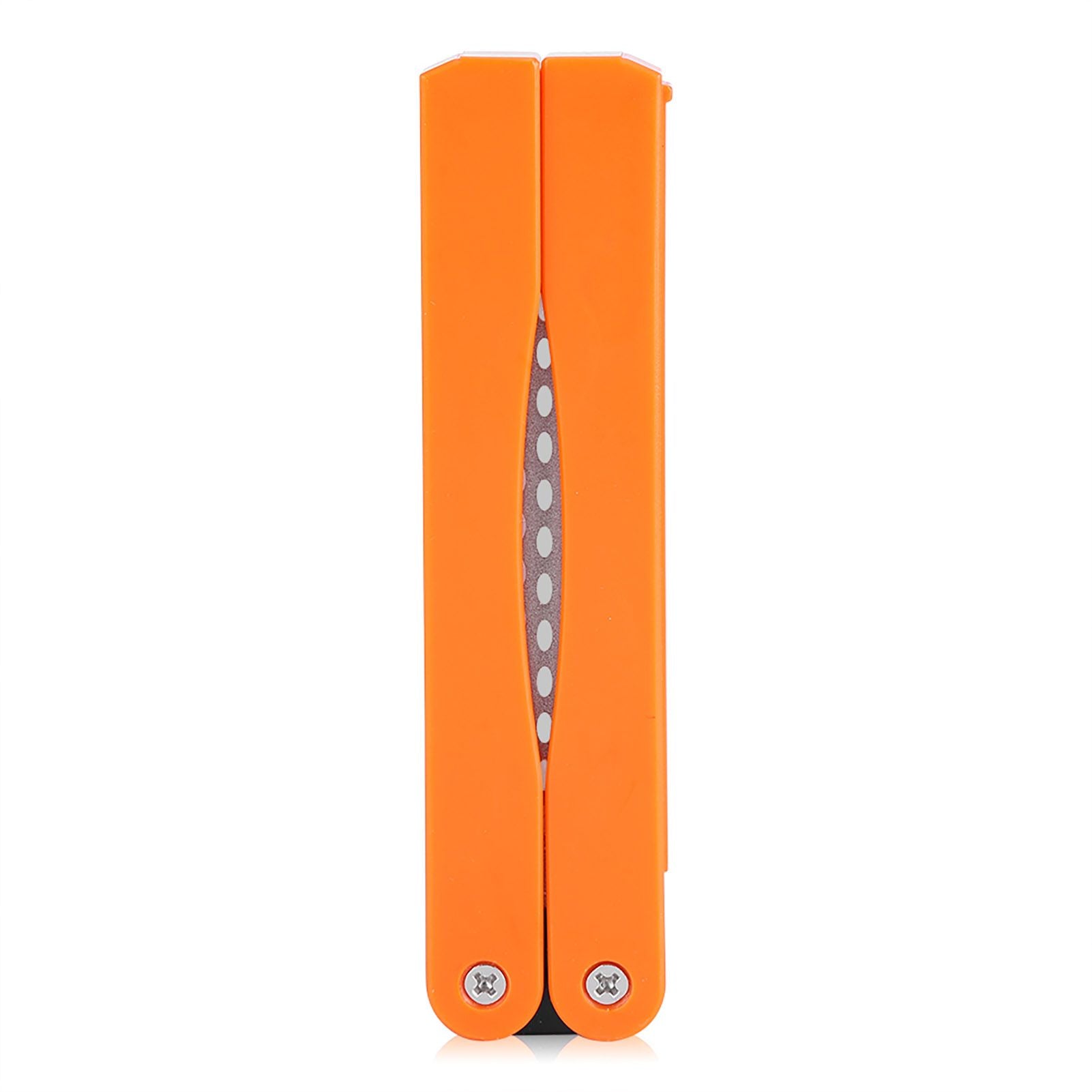 Outdoor Camping Folding Double Sided 400/600# Sharpener Stone Whetstone Sharpening Tool(Yellow)