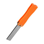 Outdoor Camping Folding Double Sided 400/600# Sharpener Stone Whetstone Sharpening Tool(Yellow)