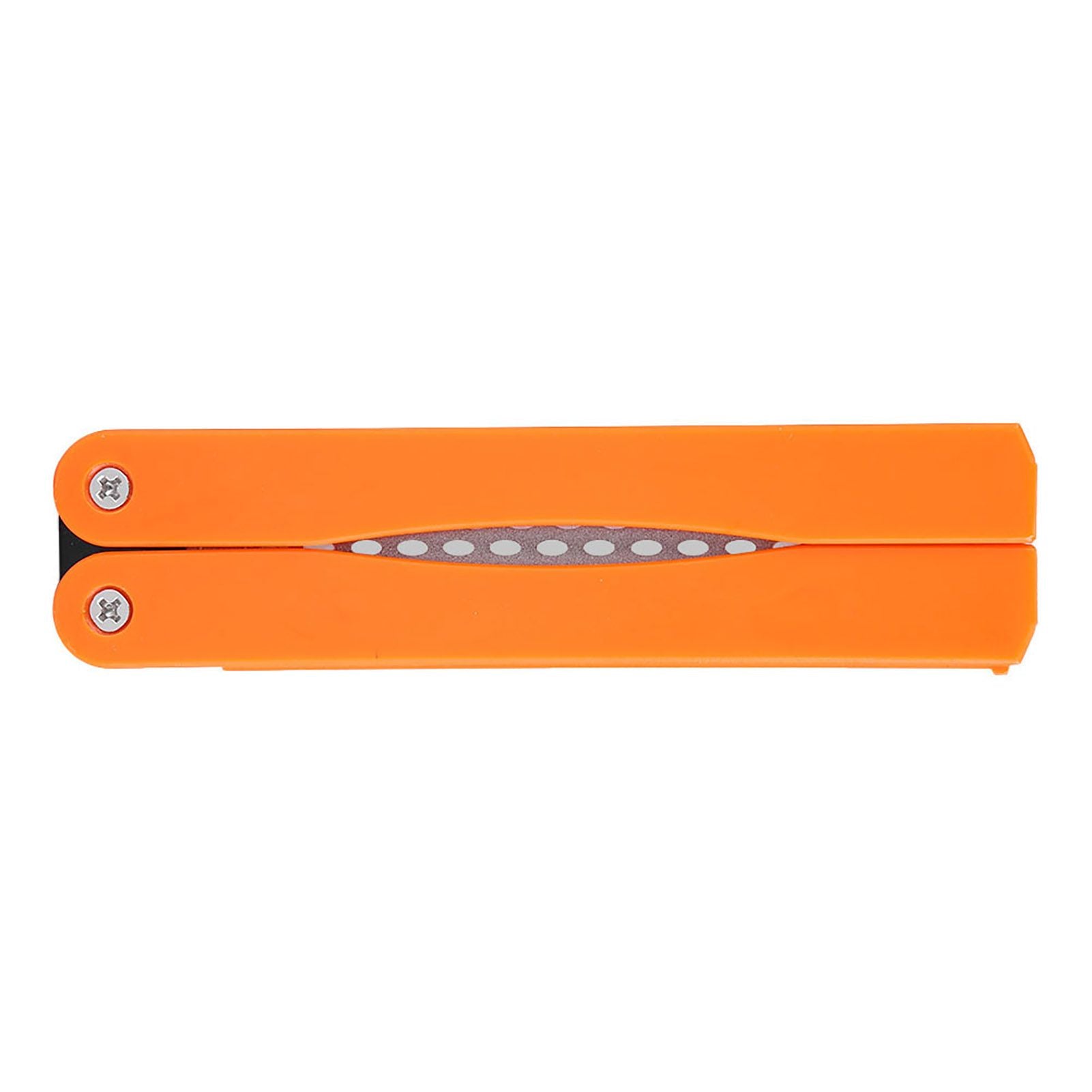 Outdoor Camping Folding Double Sided 400/600# Sharpener Stone Whetstone Sharpening Tool(Yellow)