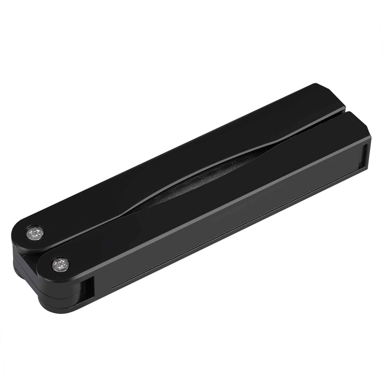 Outdoor Camping Folding Double Sided 400/600# Sharpener Stone Whetstone Sharpening Tool (Black)