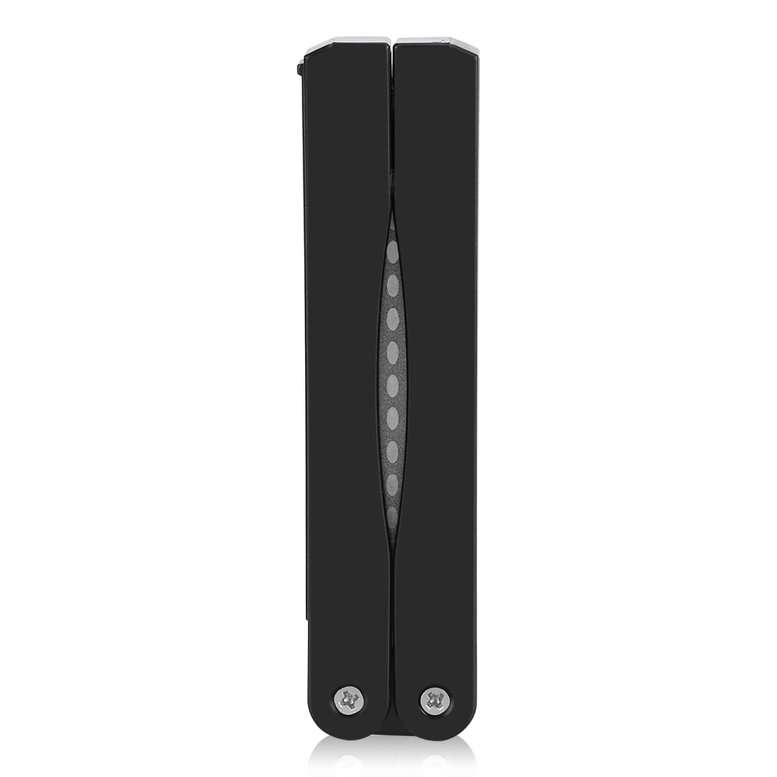 Outdoor Camping Folding Double Sided 400/600# Sharpener Stone Whetstone Sharpening Tool (Black)