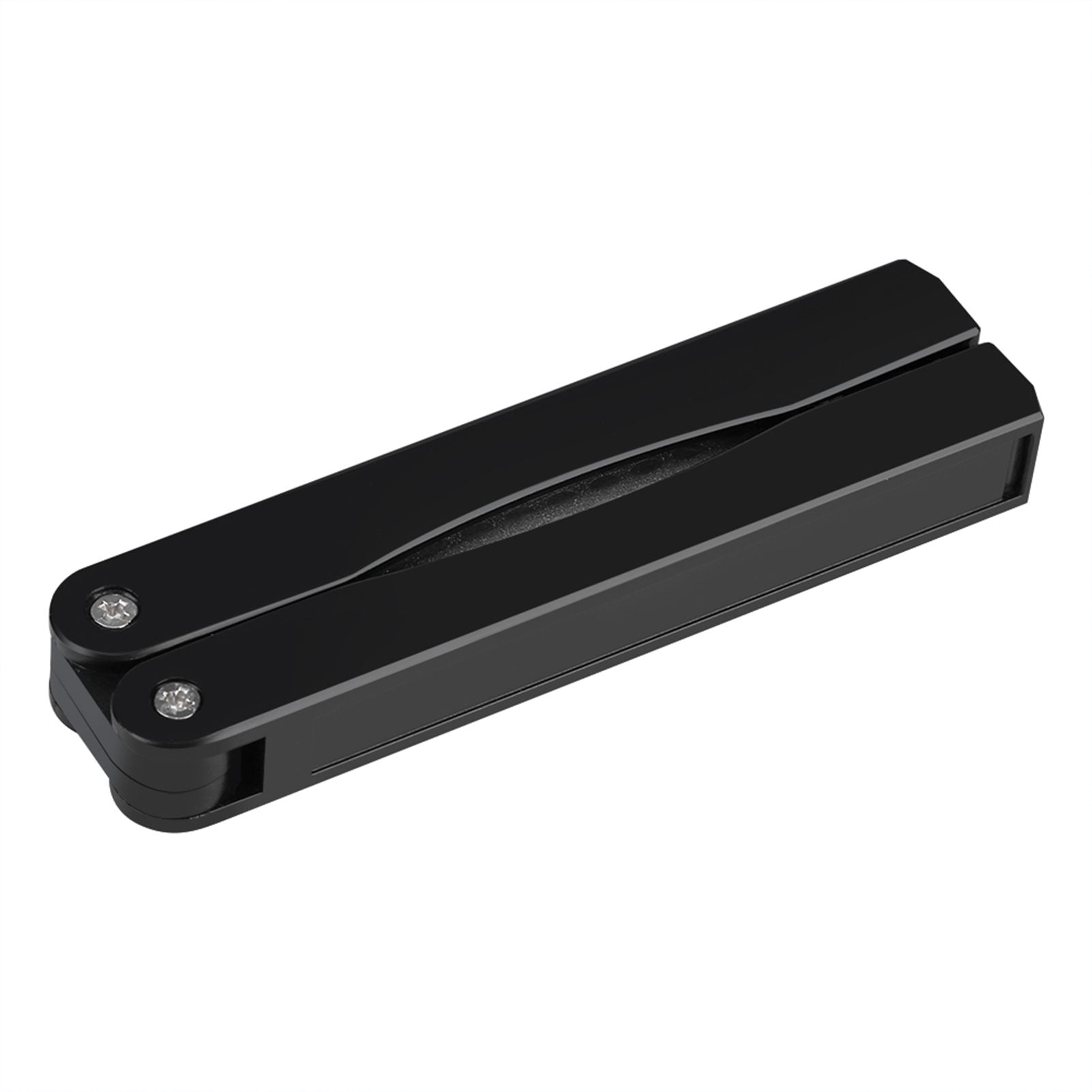 Outdoor Camping Folding Double Sided 400/600# Sharpener Stone Whetstone Sharpening Tool (Black)