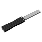 Outdoor Camping Folding Double Sided 400/600# Sharpener Stone Whetstone Sharpening Tool (Black)