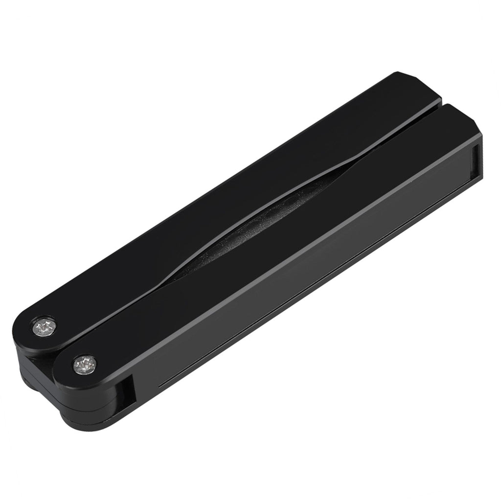 Outdoor Camping Folding Double Sided 400/600# Sharpener Stone Whetstone Sharpening Tool (Black)