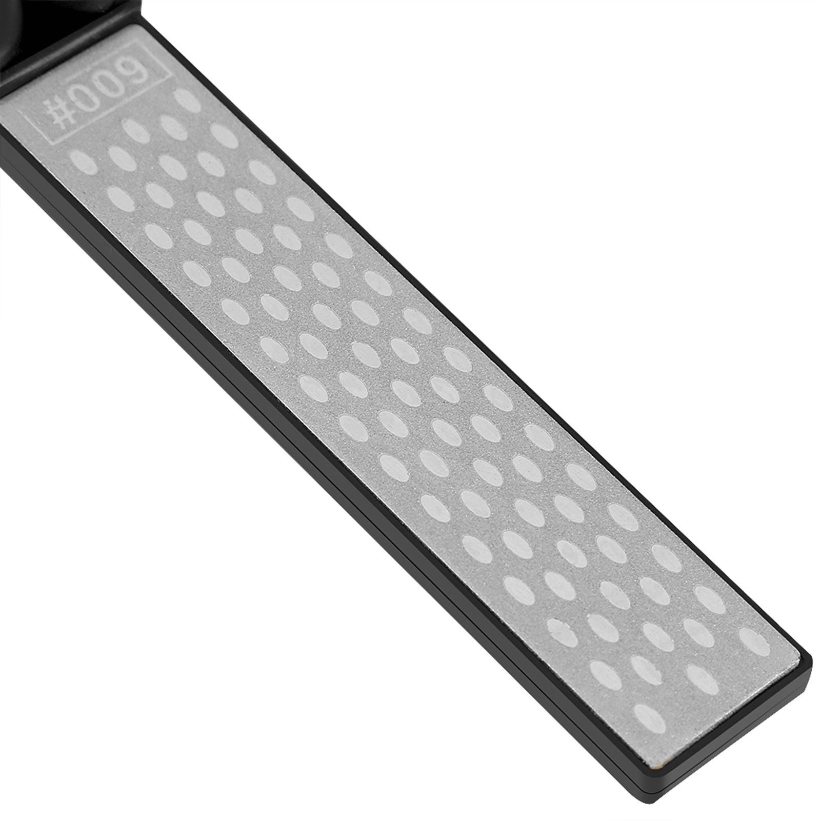 Outdoor Camping Folding Double Sided 400/600# Sharpener Stone Whetstone Sharpening Tool (Black)