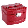 3 Layers Jewelry Necklace Ring Storage Box Case Lady Gift Home Supplies