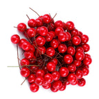 100pcs Artificial Red Holly Berry Christmas Home Decoration Hanging Ornaments
