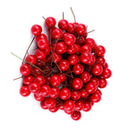 100pcs Artificial Red Holly Berry Christmas Home Decoration Hanging Ornaments