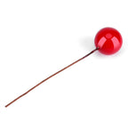 100pcs Artificial Red Holly Berry Christmas Home Decoration Hanging Ornaments