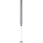 Kitchen Stainless Steel Handheld Battery Operated Electric Coffee Milk Frother with Spoon