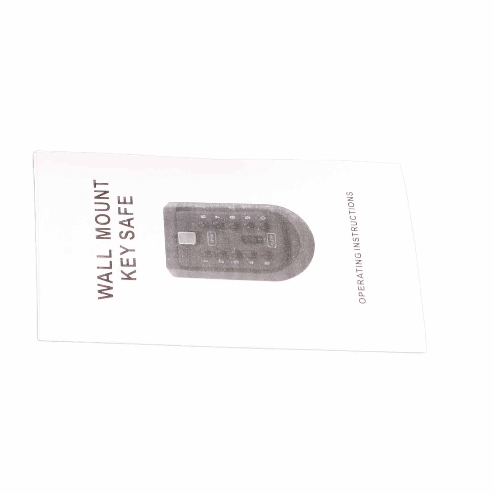 10 Digit Combination Hide Key Lock Box Storage Wall Mount Security Outdoor Case