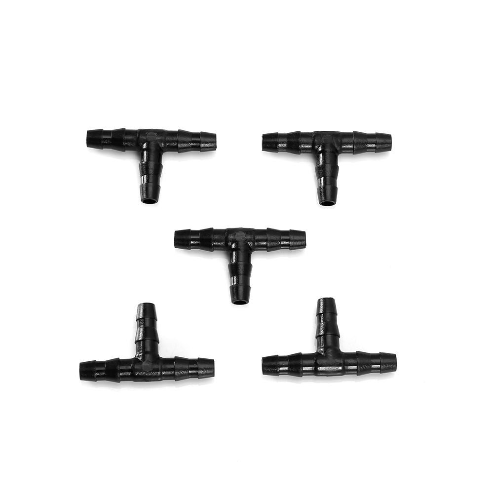 100PCS Sprinkler Irrigation T Pipe Barb Hose Fitting Joiner Drip System