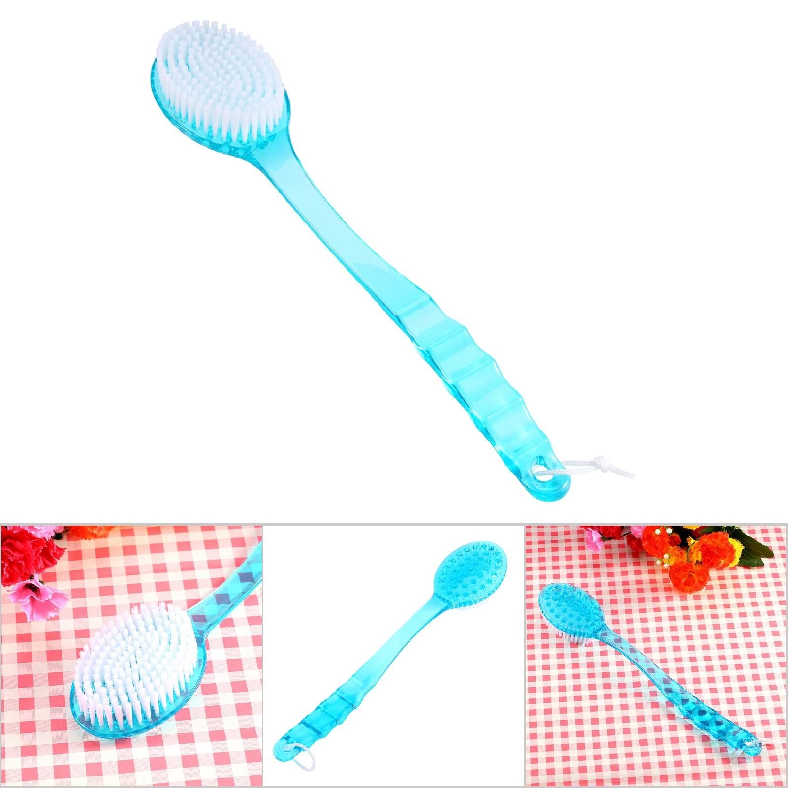 Body Washing Bath Shower Back Skin Clean Brush Scrubber Massager W/ Long Handle