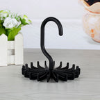 Adjustable Rotating Tie Rack Hanger 20 Hooks Neck Belt Scarf Holder Organizer