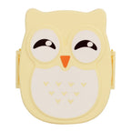 Plastic Portable Cartoon Owl Lunch Box Food Safe Microwave Storage Container