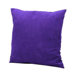 Vintage Linen Cotton Throw Square Pillow Waist Cushion Case Sofa Bed Home (Violet)
