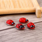 100pcs/bag Animal Wooden Ladybug Sponge Home Decoration Wall Sticker Craft For Children Kids