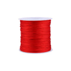 100M x 0.8mm Nylon Chinese Knot Cord Rattail Macrame Shamballa Thread String Red