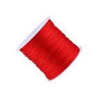 100M x 0.8mm Nylon Chinese Knot Cord Rattail Macrame Shamballa Thread String Red
