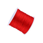 100M x 0.8mm Nylon Chinese Knot Cord Rattail Macrame Shamballa Thread String Red