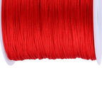 100M x 0.8mm Nylon Chinese Knot Cord Rattail Macrame Shamballa Thread String Red