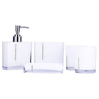 5PCS Suit Acrylic Bathroom Accessories Set Bath Cup Toothbrush Holder Soap Dish