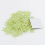 100pcs 3D Wall Glow In The Dark Star Stickers Decal In Baby Kid Nursery Bedroom