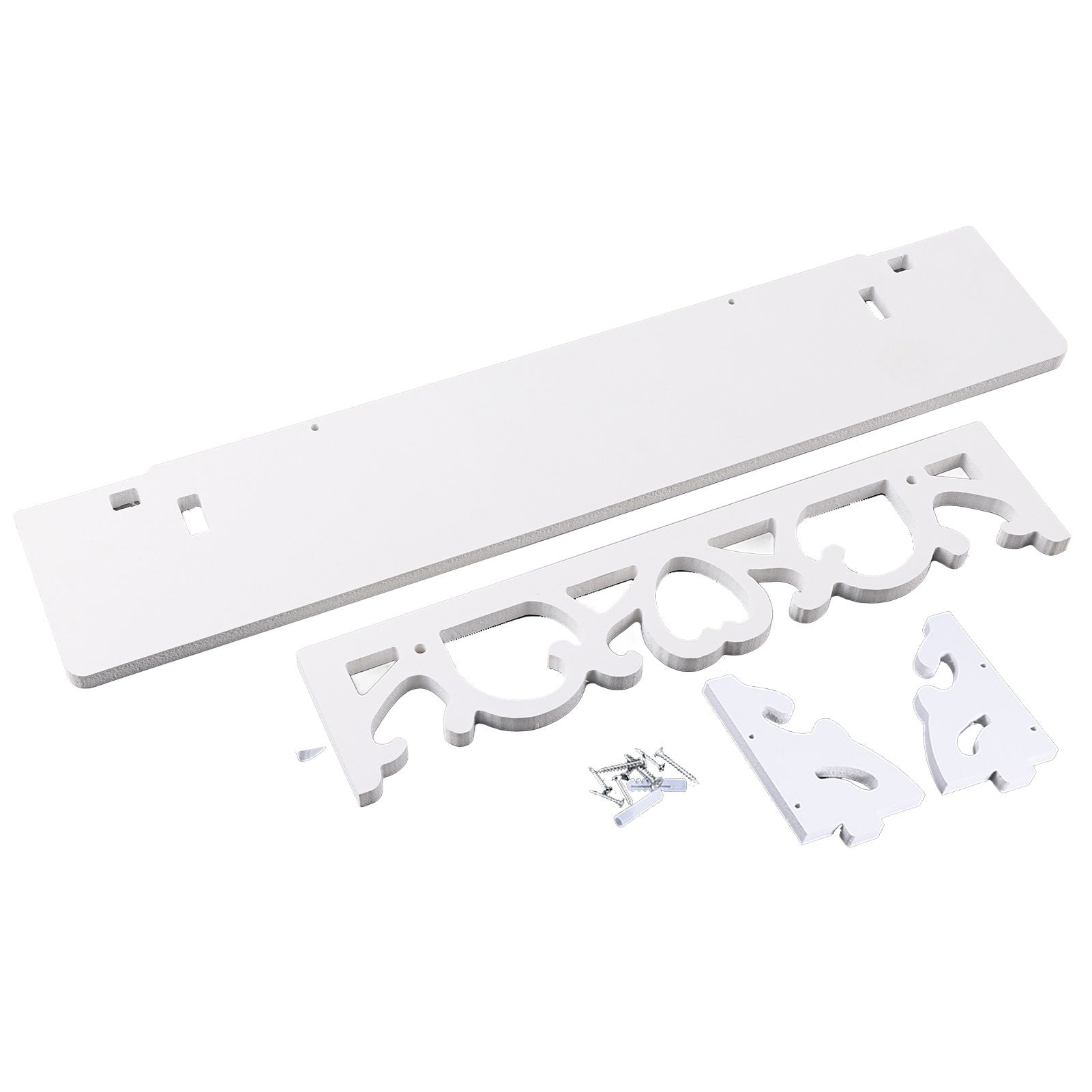 White Hollow Floating Shelf Wall Shop Bookshelf Display Shelf Furniture