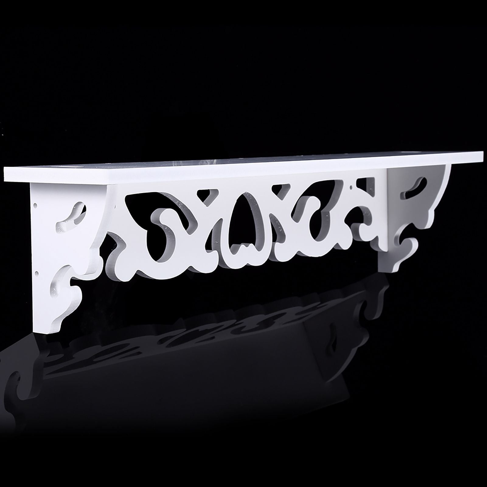 White Hollow Floating Shelf Wall Shop Bookshelf Display Shelf Furniture