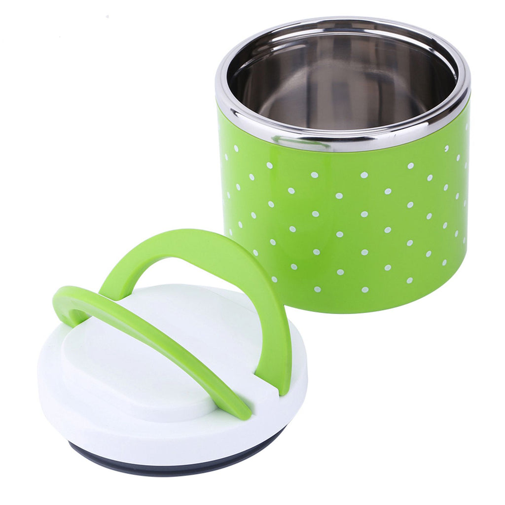 1 Layer Stainless Steel Insulation Thermo Thermal Lunch Box Food Container Hot