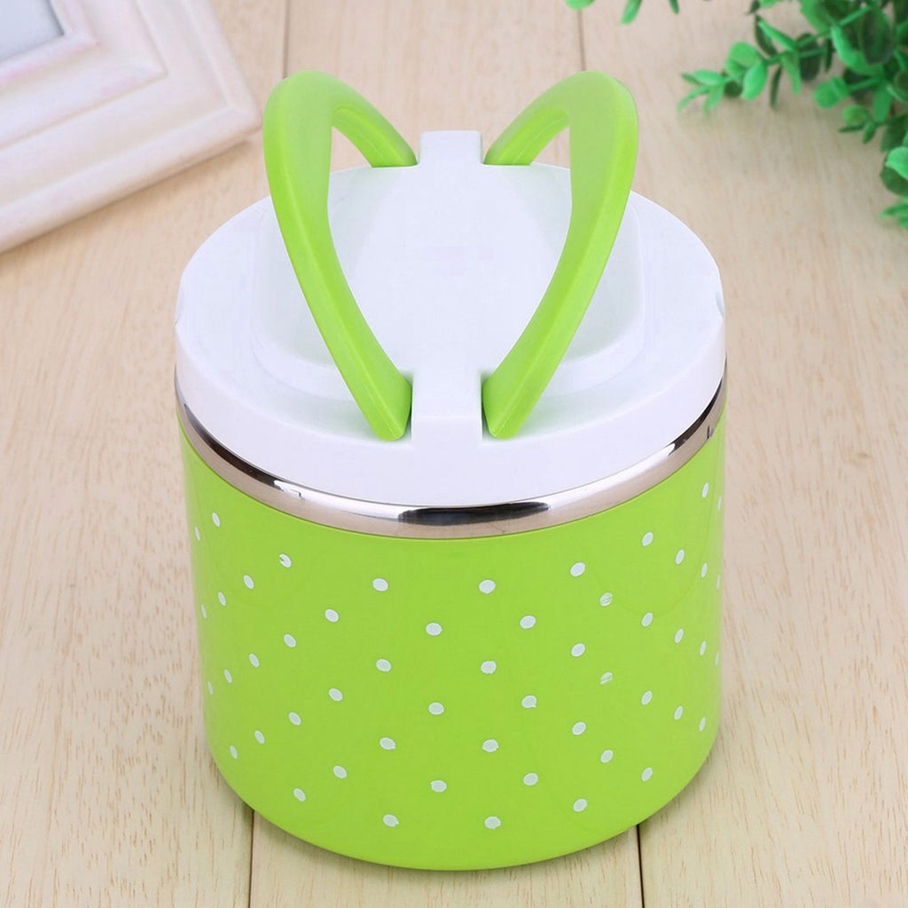 1 Layer Stainless Steel Insulation Thermo Thermal Lunch Box Food Container Hot