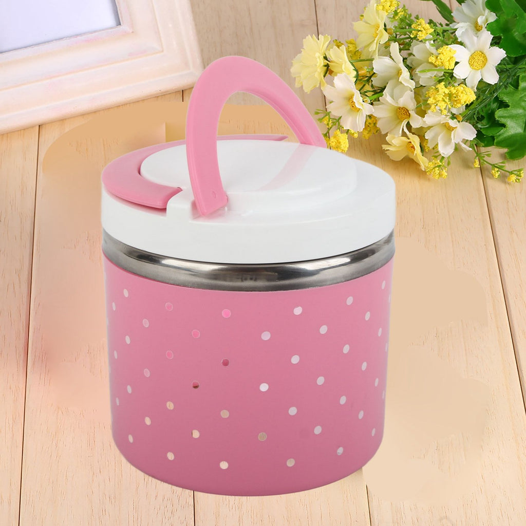 1 Layer Stainless Steel Insulation Thermo Thermal Lunch Box Food Container Hot