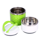 2 Layer Stainless Steel Insulation Thermo Thermal Lunch Box Food Container Hot