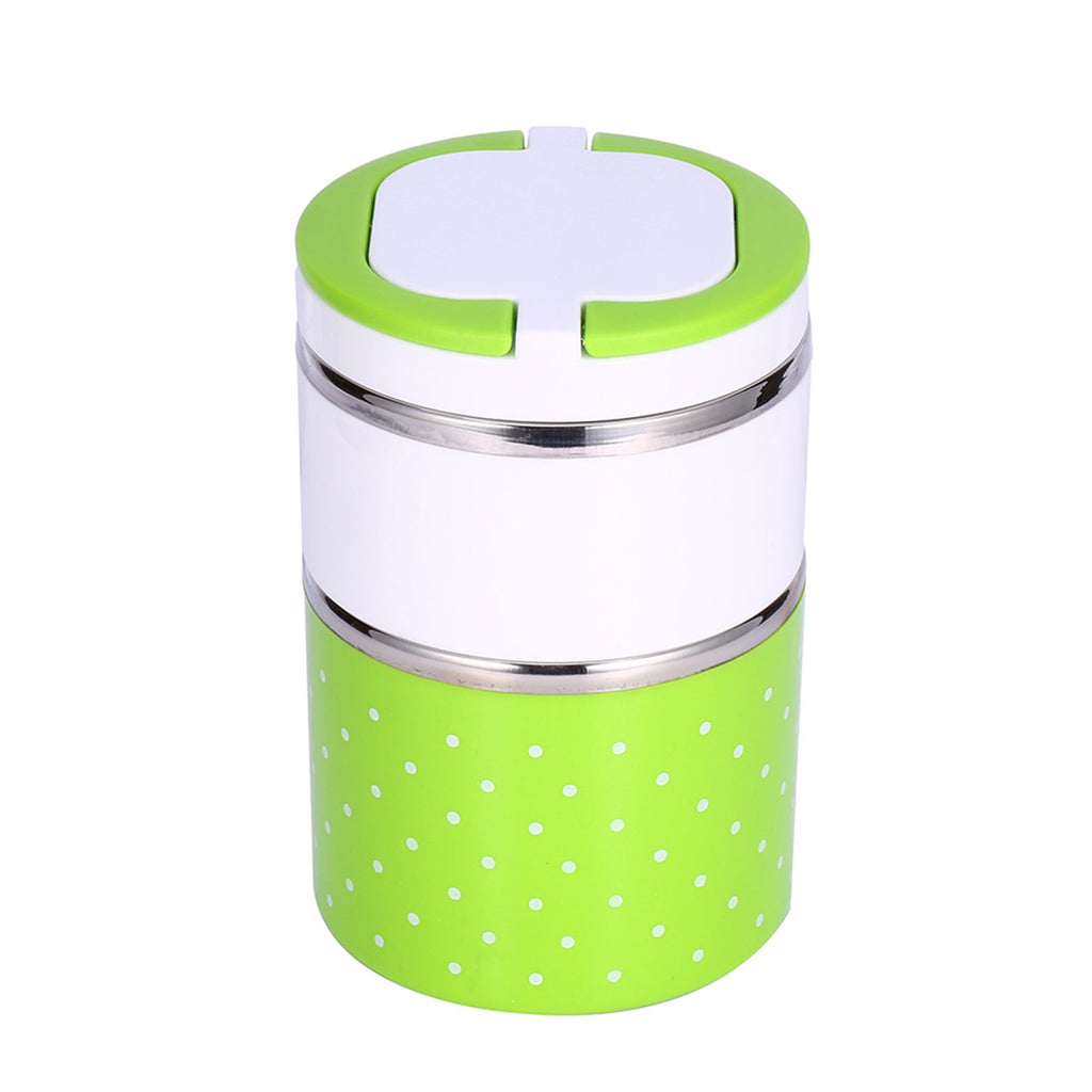 2 Layer Stainless Steel Insulation Thermo Thermal Lunch Box Food Container Hot