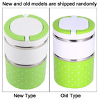 2 Layer Stainless Steel Insulation Thermo Thermal Lunch Box Food Container Hot