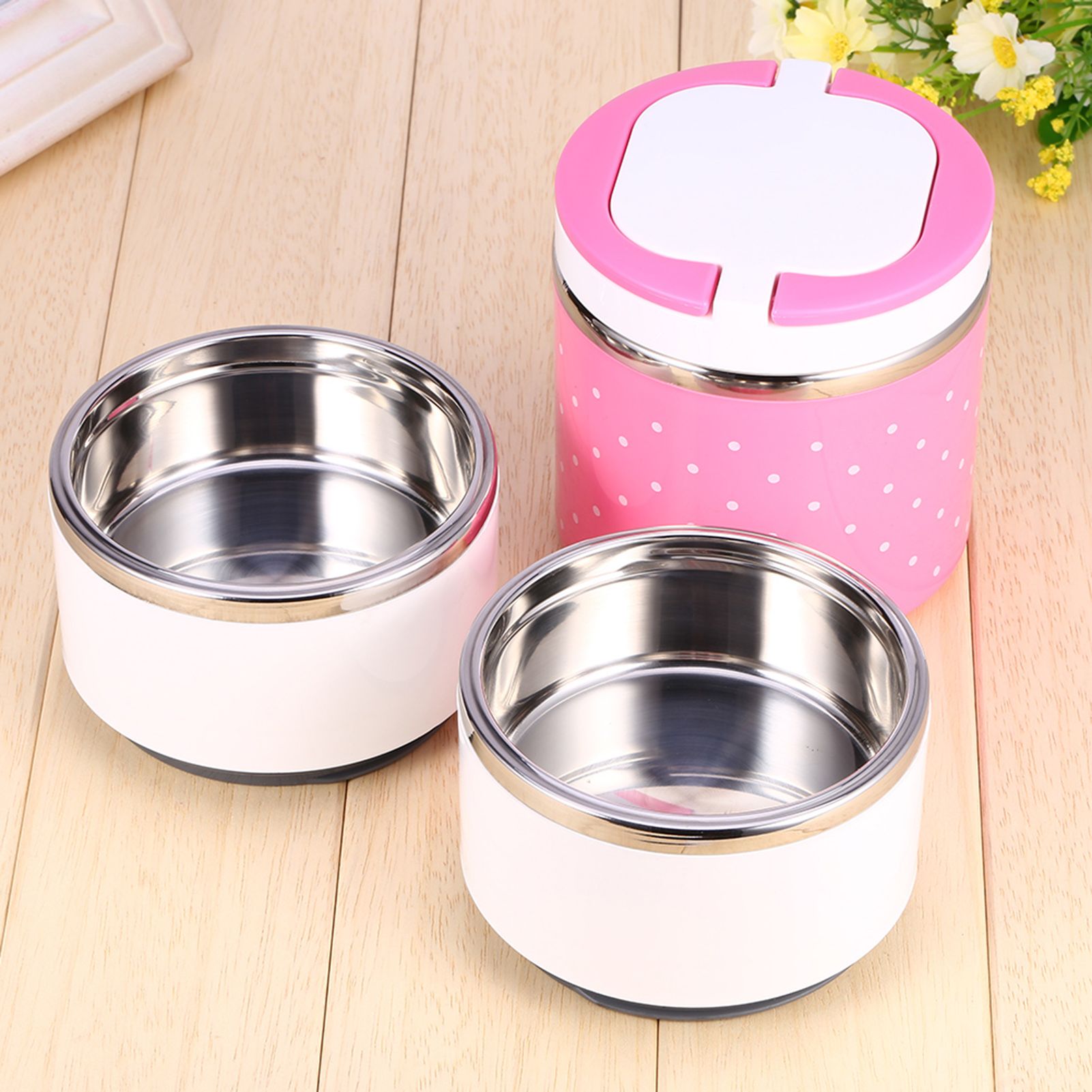 3 Layer Stainless Steel Insulation Thermo Thermal Lunch Box Food Container Hot