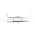 1Pcs Bathroom Bath Shower Tub Bathtub Caddy Storage Organizer Holder Soap Red Wine Rack Holder