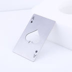 Bar Tool Bottle Soda Beer Cap Opener Wine Playing Card Ace of Spades Poker AC