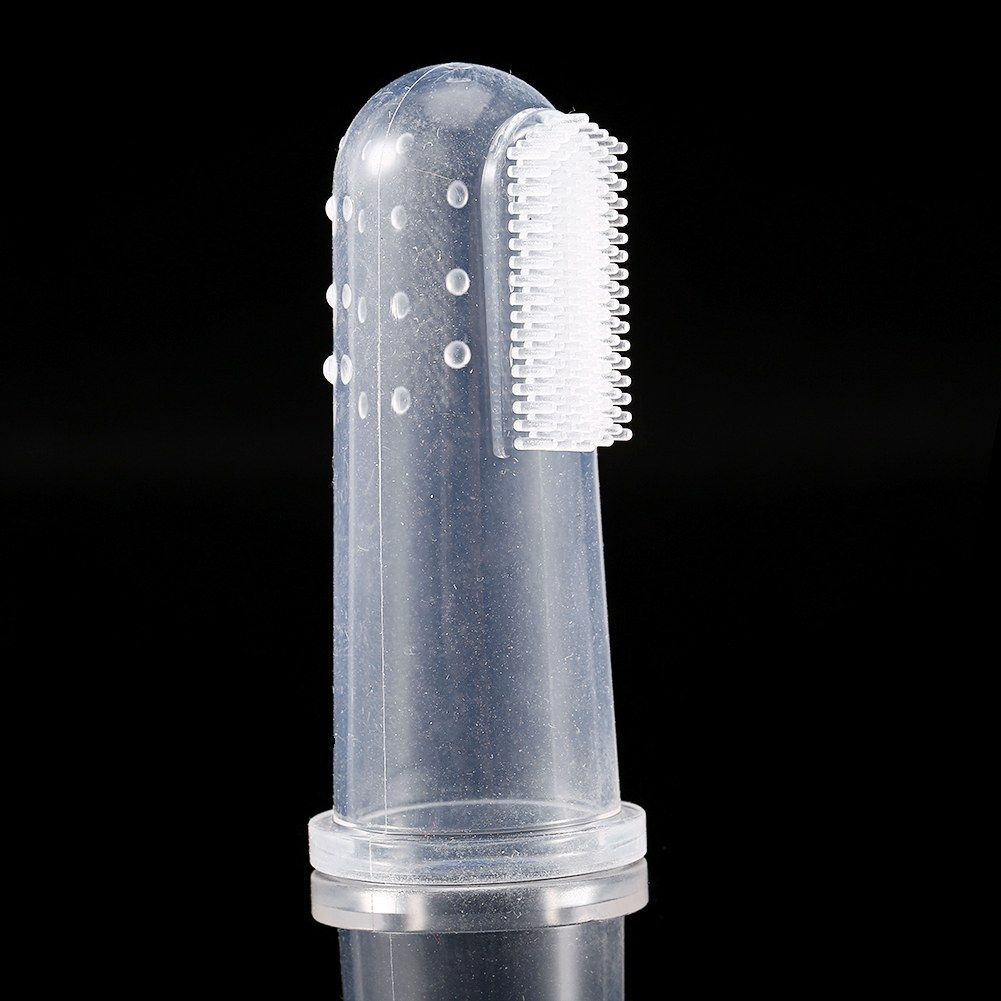 Silicone Soft Finger Toothbrush Teeth Rubber Clean Massage Brush For Baby Infant