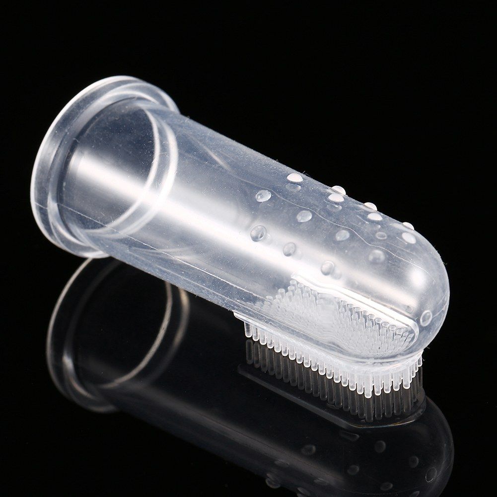 Silicone Soft Finger Toothbrush Teeth Rubber Clean Massage Brush For Baby Infant