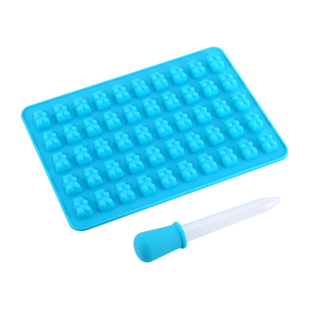 50 Gummy Maker Cavity Bear Mold Novelty Silicone Chocolate Candy Ice New Tray XL