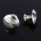 10Pcs Round Stainless Steel Cabinet Knobs Drawer Handles Cupboard Accessories