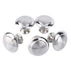 10Pcs Round Stainless Steel Cabinet Knobs Drawer Handles Cupboard Accessories